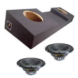 W12S4 Dual 12" Sealed Console Sub Box 500W RMS 4 Ohm Fits Trucks | Center cutout design, loaded subwoofer pair, tight enclosure bass, made for pickup cabs, simple wiring hookup, 12 inch size W12S4 Dual 12" Sealed Console Sub Box 500W RMS 4 Ohm Fits Trucks | Center cutout design, loaded subwoofer pair, tight enclosure bass, made for pickup cabs, simple wiring hookup, 12 inch size