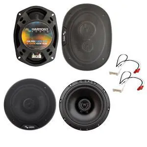 Front Rear Speakers Fits Ford F150 2015-2022 with Harness | Plug and play replacement truck upgrade, no splicing, direct wiring connectors, for door locations, crisp clear sound Front Rear Speakers Fits Ford F150 2015-2022 with Harness | Plug and play replacement truck upgrade, no splicing, direct wiring connectors, for door locations, crisp clear sound