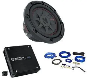 48CWRT672 6.75" Shallow 300w Car Subwoofer Sub+Mono Amplifier+Amp Kit 48CWRT672 6.75" Shallow 300w Car Subwoofer Sub+Mono Amplifier+Amp Kit