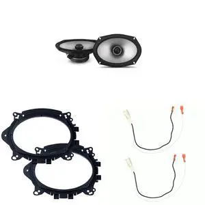 Speakers 6X9 inch for Toyota Corolla 2014-2019 Upgrade Kit - Pair of S2 Series with Adapters and Harness, Car Audio Rear Deck Speaker S2-S69 Speakers 6X9 inch for Toyota Corolla 2014-2019 Upgrade Kit - Pair of S2 Series with Adapters and Harness, Car Audio Rear Deck Speaker S2-S69