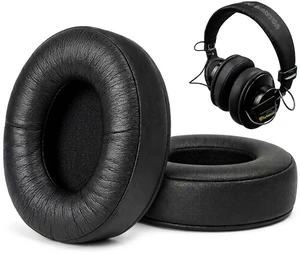 Replacement Ear Pads for Sony MDR-7506, Earpad Cushions with Noise Isolation Memory Foam Premium Leather for Sony MDR V6 / MDR V7 / MDR-CD900ST Headphones (Bright Black) Replacement Ear Pads for Sony MDR-7506, Earpad Cushions with Noise Isolation Memory Foam Premium Leather for Sony MDR V6 / MDR V7 / MDR-CD900ST Headphones (Bright Black)
