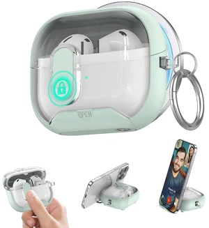 for Samsung Galaxy Buds 3/Buds3 pro/Buds3 FE Case with Phone Stand, Full Body Shockproof Secure Lock Clip Protective Cover for Galaxy Buds 3/Buds3 pro/Buds3 FE with Carabiner(Mint Green) for Samsung Galaxy Buds 3/Buds3 pro/Buds3 FE Case with Phone Stand, Full Body Shockproof Secure Lock Clip Protective Cover for Galaxy Buds 3/Buds3 pro/Buds3 FE with Carabiner(Mint Green)