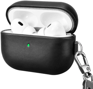 Airpods Pro 2 Genuine Leather Case with Strap, Vintage Hand Made Case Black Leather Case for AirPods Pro 2 (2022), Genuine Leather Shockproof Protective Cover Airpods Pro 2 Genuine Leather Case with Strap, Vintage Hand Made Case Black Leather Case for AirPods Pro 2 (2022), Genuine Leather Shockproof Protective Cover