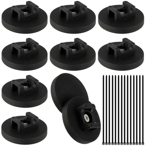Magnetic Zip Tie Mount Wire Cable Holder 10 Pcs 43mm Magnetic Cable Zip Tie Base with 50 Pcs Heavy Duty Zip, Multipurpose Wire Clips Management Base, Black Magnetic Zip Tie Mount Wire Cable Holder 10 Pcs 43mm Magnetic Cable Zip Tie Base with 50 Pcs Heavy Duty Zip, Multipurpose Wire Clips Management Base, Black