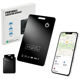 Rechargeable Wallet Tracker Card for Apple Find My, iOS Only, 1 Pack Ultra-slim fit, sound alerts, last known location, up to 5 months per charge, no subscription; a practical travel gift Rechargeable Wallet Tracker Card for Apple Find My, iOS Only, 1 Pack Ultra-slim fit, sound alerts, last known location, up to 5 months per charge, no subscription; a practical travel gift