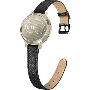 Slim Leather Band Compatible with Garmin Lily 2/Lily 2 Classic/Active, Genuine Leather Thin Soft Replacement Strap for Women Men Slim Leather Band Compatible with Garmin Lily 2/Lily 2 Classic/Active, Genuine Leather Thin Soft Replacement Strap for Women Men