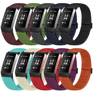 10 Pack Elastic Nylon Watch Bands Compatible with Fitbit Charge 4/Charge 4 SE/Charge 3/Charge 3 SE Bands, Adjustable Breathable Stretchy Replacement Wristbands Bracelet for Women Men 10 Pack Elastic Nylon Watch Bands Compatible with Fitbit Charge 4/Charge 4 SE/Charge 3/Charge 3 SE Bands, Adjustable Breathable Stretchy Replacement Wristbands Bracelet for Women Men
