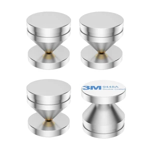 4Pcs Speaker Spikes Stands HiFi Speaker Isolation Stand Cone Shockproof Base Pad Speaker Feet with Non-Slip Rubber Rings for Audio,Speakers,Subwoofers,Turntable DAC Feet Pad. (24mmx23mm, Silver) 4Pcs Speaker Spikes Stands HiFi Speaker Isolation Stand Cone Shockproof Base Pad Speaker Feet with Non-Slip Rubber Rings for Audio,Speakers,Subwoofers,Turntable DAC Feet Pad. (24mmx23mm, Silver)