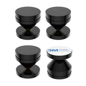 4Pcs Speaker Spikes Stand HiFi Speaker Isolation Feet with Non-Slip Rubber Pads for Audio,Speakers,Subwoofers,Turntable DAC etc (24mmx23mm, Black) 4Pcs Speaker Spikes Stand HiFi Speaker Isolation Feet with Non-Slip Rubber Pads for Audio,Speakers,Subwoofers,Turntable DAC etc (24mmx23mm, Black)