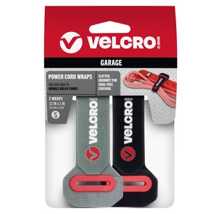 Power Cord Wraps, Slotted Grommet, 12 Inch, 2 Pack Heavy Duty Straps For Extension Cords; Snag-Free Cinching For Garage, RV, Workshop Organization and Storage; Black and Gray Power Cord Wraps, Slotted Grommet, 12 Inch, 2 Pack Heavy Duty Straps For Extension Cords; Snag-Free Cinching For Garage, RV, Workshop Organization and Storage; Black and Gray