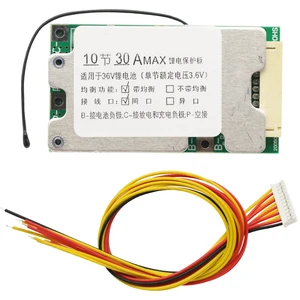 BMS 10S 30A 36V Lithium Battery Charge Board with Protection Balancer BMS 10S 30A 36V Lithium Battery Charge Board with Protection Balancer