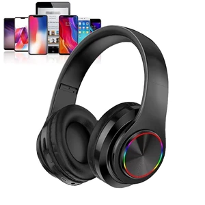 Kids Bluetooth Over Ear Headphones with LED Lights,Black Built-in Mic, Bluetooth 5.0, Wired and Wireless Foldable Stereo Headphones for Classroom, Office, Tablet, Airplane,Travel Kids Bluetooth Over Ear Headphones with LED Lights,Black Built-in Mic, Bluetooth 5.0, Wired and Wireless Foldable Stereo Headphones for Classroom, Office, Tablet, Airplane,Travel