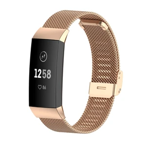 Metal Band Compatible with Fitbit Charge 4/ Charge 3/Charge 3 SE Mesh Woven Stainless Steel Smartwatch Bracelet Wristbands Replacement Strap Metal Band Compatible with Fitbit Charge 4/ Charge 3/Charge 3 SE Mesh Woven Stainless Steel Smartwatch Bracelet Wristbands Replacement Strap