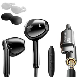 Earbuds Wired with Mic Voice Noise Cancelling Stereo Bass In-Ear Earphones Installable Ear Hooks,Clear Calling,Comfortable Fit Wired Headphones Heavy Bass,ENC Noise Reduction Phone Call Earbuds Wired with Mic Voice Noise Cancelling Stereo Bass In-Ear Earphones Installable Ear Hooks,Clear Calling,Comfortable Fit Wired Headphones Heavy Bass,ENC Noise Reduction Phone Call