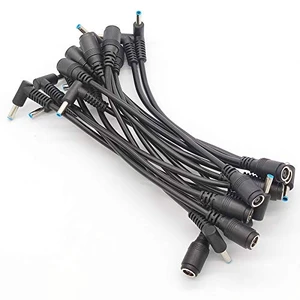 Tip Adapter Cable for HP 7.4mm to 4.5mm Blue Right Angle Tip Connector Converter Dongle DC Cord for HP Stream Spectre Pavilion Envy Elitebook Split Chromebook Power Supply - 15 Pack Tip Adapter Cable for HP 7.4mm to 4.5mm Blue Right Angle Tip Connector Converter Dongle DC Cord for HP Stream Spectre Pavilion Envy Elitebook Split Chromebook Power Supply - 15 Pack