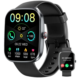 Smart Watch(Answer/Make Call), 1.91" TFT HD Smartwatch for Men Women with 30 Days Standby, 24/7 Sleep Monitor & Heart Rate/Pedometer/IP68 Waterproof/110+ Sport Modes, Fitness Activity for Android iOS Smart Watch(Answer/Make Call), 1.91" TFT HD Smartwatch for Men Women with 30 Days Standby, 24/7 Sleep Monitor & Heart Rate/Pedometer/IP68 Waterproof/110+ Sport Modes, Fitness Activity for Android iOS