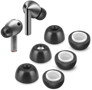 Memory Foam Tips for Samsung Galaxy Buds 4 Pro/Buds 3 Pro, 3 Pairs, Medium With Dust Mesh, No Silicone Eartips Pain, Anti-Slip Replacement Ear Tips, Fit in The Charging Case, Reducing Noise Earbuds Memory Foam Tips for Samsung Galaxy Buds 4 Pro/Buds 3 Pro, 3 Pairs, Medium With Dust Mesh, No Silicone Eartips Pain, Anti-Slip Replacement Ear Tips, Fit in The Charging Case, Reducing Noise Earbuds