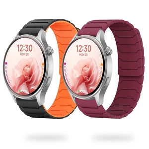 Magnetic Watchband Compatible with Fitpolo AR-01, Silicone Sport Strong Magnet Strap for aeac AR-01 Smart Watch, for women (2 Pack B) Magnetic Watchband Compatible with Fitpolo AR-01, Silicone Sport Strong Magnet Strap for aeac AR-01 Smart Watch, for women (2 Pack B)