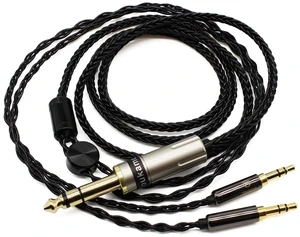 Replacement Upgrade Cable 6.35mm to Dual 3.5mm Headphone Cable Compatible with Hifiman Sundara, Ananda, Arya, HE400SE, HE4XX HE-400i Headphones, Silver Plated Braided, 4ft/1.2m Replacement Upgrade Cable 6.35mm to Dual 3.5mm Headphone Cable Compatible with Hifiman Sundara, Ananda, Arya, HE400SE, HE4XX HE-400i Headphones, Silver Plated Braided, 4ft/1.2m