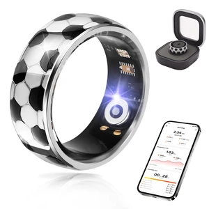 Soccer Smart Ring for Men Women Sleep Health Tracker Gesture Control (8) Soccer style smart ring with HR/SpO2/sleep/HRV tracking, 128 sports modes, IP68 waterproof, gesture camera, no sub fee Soccer Smart Ring for Men Women Sleep Health Tracker Gesture Control (8) Soccer style smart ring with HR/SpO2/sleep/HRV tracking, 128 sports modes, IP68 waterproof, gesture camera, no sub fee