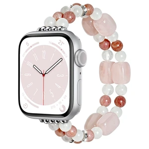 Natural Stone Stretch Watch Band Compatible with Apple Watch for Women Natural Stone Stretch Watch Band Compatible with Apple Watch for Women