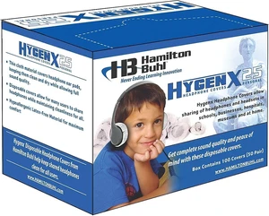 HygenX25 Sanitary Ear Cushion Covers 2.5" White Disposable Sleeves for OnEar Headphones & Headsets, 50 Pairs (100 Covers) HygenX25 Sanitary Ear Cushion Covers 2.5" White Disposable Sleeves for OnEar Headphones & Headsets, 50 Pairs (100 Covers)