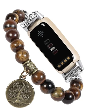 Compatible with Fitbit Luxe Band Agate Natural Gemstone Beads Boho Bracelet for Women Energy Stones Healing Crystal Chakra Tree of Life yellowstone 6"-6½" Compatible with Fitbit Luxe Band Agate Natural Gemstone Beads Boho Bracelet for Women Energy Stones Healing Crystal Chakra Tree of Life yellowstone 6"-6½"