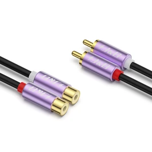 RCA Cable, Gold Plated 2 RCA Male to Female Stereo Audio Extension Cable for Mixer Speaker, 20ft RCA Cable, Gold Plated 2 RCA Male to Female Stereo Audio Extension Cable for Mixer Speaker, 20ft