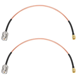 SMA Male to SO239 RG316 Cable 1FT 2PCS- SMA Male to SO239 UHF Female Antenna Cable - High Performance Low Loss - for Ham Radio, CB Radio, Antenna, Receiver, Transmitter SMA Male to SO239 RG316 Cable 1FT 2PCS- SMA Male to SO239 UHF Female Antenna Cable - High Performance Low Loss - for Ham Radio, CB Radio, Antenna, Receiver, Transmitter