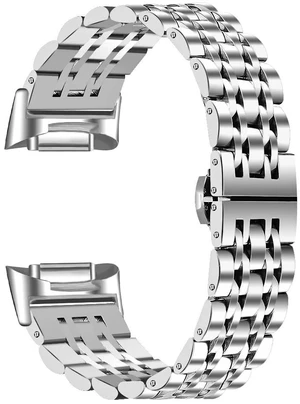 Band Compatible with Fitbit Charge 6/Charge 5 Bands Men Women Classy Fitness Wristband Smart Watch Stainless Steel Adjustable Replacement Accessory Bands Strap for Charge 6/Charge 5 Band Compatible with Fitbit Charge 6/Charge 5 Bands Men Women Classy Fitness Wristband Smart Watch Stainless Steel Adjustable Replacement Accessory Bands Strap for Charge 6/Charge 5