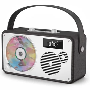 Portable CD Player Boombox with Bluetooth 5.3, Dual Stereo Speakers Rechargeable Battery, FM Radio, USB/AUX, Remote Control and 5 EQ Presets, Dark Brown Portable CD Player Boombox with Bluetooth 5.3, Dual Stereo Speakers Rechargeable Battery, FM Radio, USB/AUX, Remote Control and 5 EQ Presets, Dark Brown