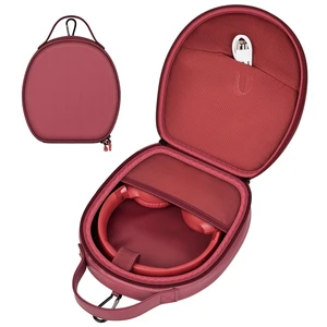 Hard Headphone Case for JBL, for Sony, for Beats, with Storage Box only, for JBL Tune 770NC/720BT/760NC/510BT, for Sony WH-CH520/720N, for Beats Studio Pro, storage pocket, Wine red Hard Headphone Case for JBL, for Sony, for Beats, with Storage Box only, for JBL Tune 770NC/720BT/760NC/510BT, for Sony WH-CH520/720N, for Beats Studio Pro, storage pocket, Wine red