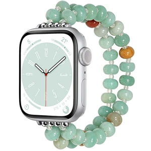 Natural Stone Stretch Watch Band Compatible with Apple Watch for Women Natural Stone Stretch Watch Band Compatible with Apple Watch for Women