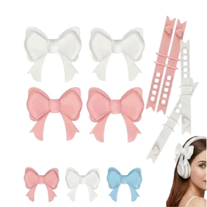 Bow Decor Headphone Accessories Over-Ear Headphone Decoration, Soft Silicon, Gift for Women Gamers & Streamers, With Adjustable Strap,Large Bow Bow Decor Headphone Accessories Over-Ear Headphone Decoration, Soft Silicon, Gift for Women Gamers & Streamers, With Adjustable Strap,Large Bow
