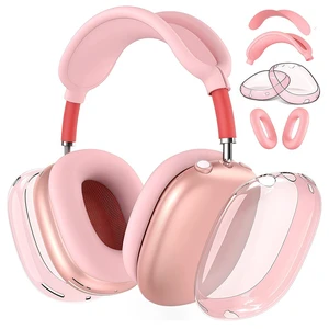 Case Cover Compatible with AirPods Max 2/1 (2026/2024/2022), Ear Pad/Ear Cups/Headband Cover for AirPod Max (H2/USB-C/Lightning), Silicone Headphones Accessories Protector for Apple AirPods Max Case Cover Compatible with AirPods Max 2/1 (2026/2024/2022), Ear Pad/Ear Cups/Headband Cover for AirPod Max (H2/USB-C/Lightning), Silicone Headphones Accessories Protector for Apple AirPods Max
