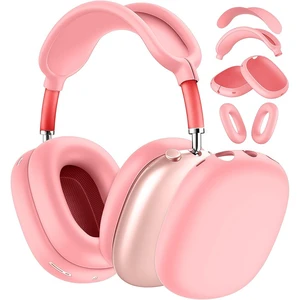 Case Cover Compatible with AirPods Max 2/1 (2026/2024/2022), Ear Pad/Ear Cups/Headband Cover for AirPod Max (H2/USB-C/Lightning), Silicone Headphones Accessories Protector for Apple AirPods Max Case Cover Compatible with AirPods Max 2/1 (2026/2024/2022), Ear Pad/Ear Cups/Headband Cover for AirPod Max (H2/USB-C/Lightning), Silicone Headphones Accessories Protector for Apple AirPods Max
