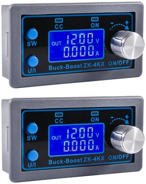 2pcs ZK-4KX DC DC Buck Boost Converter Variable Voltage Regulator CC CV 0.5-30V 4A 5V 6V 12V 24V Power Module Adjustable Voltage Regulated Laboratory Power Supply 2pcs ZK-4KX DC DC Buck Boost Converter Variable Voltage Regulator CC CV 0.5-30V 4A 5V 6V 12V 24V Power Module Adjustable Voltage Regulated Laboratory Power Supply