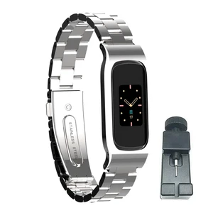 Compatible with Fitbit Luxe Bands,Stainless Steel Metal Replacement Strap Wrist Band Compatible for Luxe Fitness Tracker Compatible with Fitbit Luxe Bands,Stainless Steel Metal Replacement Strap Wrist Band Compatible for Luxe Fitness Tracker