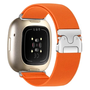 Nylon Bands Compatible with Fitbit Versa 3/4 /Sense/Sense 2, Adjustable Sport Replacement Straps for Women Men Nylon Bands Compatible with Fitbit Versa 3/4 /Sense/Sense 2, Adjustable Sport Replacement Straps for Women Men