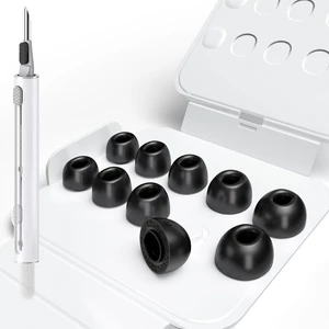 5 Pairs for AirPods Pro 3 Memory Foam Ear Tip (XS/S/M/L) with Cleaning Pen & Storage Box, Enhanced Noise Isolation, Ultra-Comfortable, 5 Sizes Replacement Ear Tips for AirPods Pro 3 5 Pairs for AirPods Pro 3 Memory Foam Ear Tip (XS/S/M/L) with Cleaning Pen & Storage Box, Enhanced Noise Isolation, Ultra-Comfortable, 5 Sizes Replacement Ear Tips for AirPods Pro 3