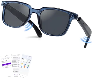 AI Translation Smart Glasses with Chat GPT for Men& Women, Bluetooth 5.4 Sunglasses with Translator 100 Languages& Accents,Multifunctional Outdoor UV Protection Glasses for Travel Trade Business-Gray AI Translation Smart Glasses with Chat GPT for Men& Women, Bluetooth 5.4 Sunglasses with Translator 100 Languages& Accents,Multifunctional Outdoor UV Protection Glasses for Travel Trade Business-Gray