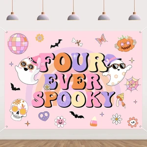Halloween 4th Birthday Party Decorations 7 * 5ft Four Ever Spooky Backdrop Banner Hippie Halloween Birthday Party Decor Groovy Disco Bat Ghost Birthday Backdrop Scary Decor for 4 Year Old Halloween 4th Birthday Party Decorations 7 * 5ft Four Ever Spooky Backdrop Banner Hippie Halloween Birthday Party Decor Groovy Disco Bat Ghost Birthday Backdrop Scary Decor for 4 Year Old