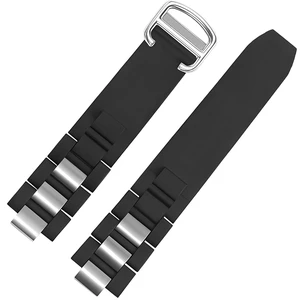 Rubber Strap Band Replacement For Cartier Must 21 Chronoscaph Rubber Strap Band Replacement For Cartier Must 21 Chronoscaph