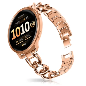 22mm Band for Garmin Venu 4/3 45mm, Women's Metal (Rose gold) Women's Metal Skeleton Chain Link Replacement Strap for Garmin Venu 4/3 45mm/Forerunner 570 47mm/265/255/Vívoactive 4 22mm Band for Garmin Venu 4/3 45mm, Women's Metal (Rose gold) Women's Metal Skeleton Chain Link Replacement Strap for Garmin Venu 4/3 45mm/Forerunner 570 47mm/265/255/Vívoactive 4