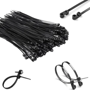 8 Inch Black Screw Hole Zip Ties, Heavy Duty Cable Ties with Mountable Head, UV Weather Resistant Nylon Wire Ties for Indoor & Outdoor, Screw Mount Cable Management for Garden, Home (250) 8 Inch Black Screw Hole Zip Ties, Heavy Duty Cable Ties with Mountable Head, UV Weather Resistant Nylon Wire Ties for Indoor & Outdoor, Screw Mount Cable Management for Garden, Home (250)
