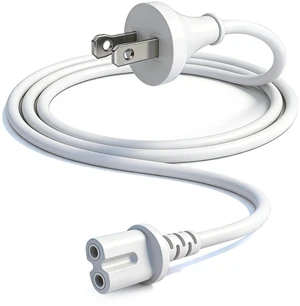 Power Cord 8.2FT for Sonos Five, Play 5, Beam,Ray, Amp Sub Gen 3 & Mini 2 Prong Extension Power Cord White 120V Compatible with Sonos Playbase,Arc Ultra Speakers Power Cord 8.2FT for Sonos Five, Play 5, Beam,Ray, Amp Sub Gen 3 & Mini 2 Prong Extension Power Cord White 120V Compatible with Sonos Playbase,Arc Ultra Speakers