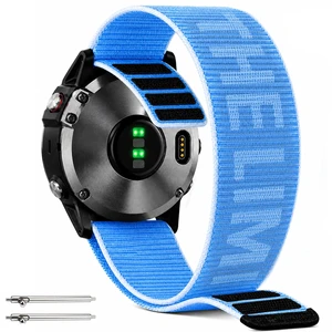 22mm Quick Release Sport Hook&Loop Nylon Watchbands Compatible with Garmin Vivoactive 4/Forerunner 265 255 745, Breathable Adjustable Replacement Band for Running, Gym & Outdoor 22mm Quick Release Sport Hook&Loop Nylon Watchbands Compatible with Garmin Vivoactive 4/Forerunner 265 255 745, Breathable Adjustable Replacement Band for Running, Gym & Outdoor