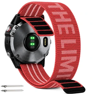 22mm Quick Release Sport Hook&Loop Nylon Watchbands Compatible with Garmin Vivoactive 4/Forerunner 265 255 745, Breathable Adjustable Replacement Band for Running, Gym & Outdoor 22mm Quick Release Sport Hook&Loop Nylon Watchbands Compatible with Garmin Vivoactive 4/Forerunner 265 255 745, Breathable Adjustable Replacement Band for Running, Gym & Outdoor