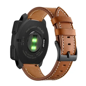 for Garmin Instinct 1/2/3 45mm Watch Bands, Leather Replacement Bracelet Strap Wristband Women Men for Garmin Instinct Solar/Tactical/Esports/Tide/Surf for Garmin Instinct 1/2/3 45mm Watch Bands, Leather Replacement Bracelet Strap Wristband Women Men for Garmin Instinct Solar/Tactical/Esports/Tide/Surf
