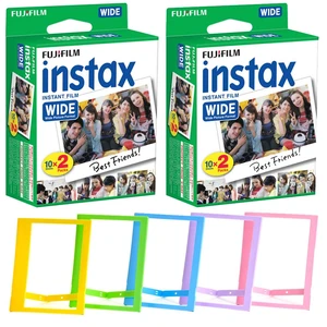 Fujifilm Instax Wide Instant Film (40 Shots) + Photo Frames â Instax Wide Film Bundle Fujifilm Instax Wide Instant Film (40 Shots) + Photo Frames â Instax Wide Film Bundle